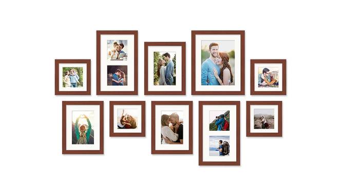 Set of 10 Brown Wall Photo Frames - ASPWT23844 (Brown) by Urban Ladder - Front View Design 1 - 764449
