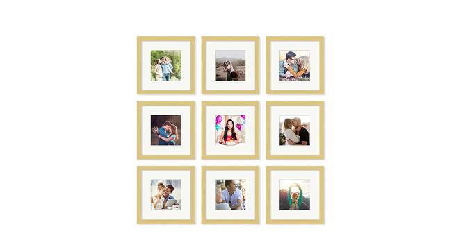 Set of 9 Beige Wall Photo Frames - ASPWT23845 (Beige) by Urban Ladder - Front View Design 1 - 764450