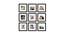 Set of 9 Black Wall Photo Frames - ASPWT23848 (Black) by Urban Ladder - Front View Design 1 - 764451