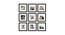 Set of 9 Black Wall Photo Frames - ASPWT23848 (Black) by Urban Ladder - Front View Design 1 - 764451