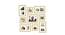 Set of 9 Beige Wall Photo Frames - ASPWT23850 (Beige) by Urban Ladder - Front View Design 1 - 764453