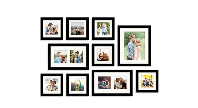 Set of 10 Black Wall Photo Frames - ASPWT23855 (Black) by Urban Ladder - Front View Design 1 - 764455