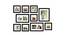 Set of 10 Black Wall Photo Frames - ASPWT23855 (Black) by Urban Ladder - Front View Design 1 - 764455