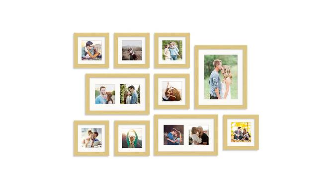Set of 10 Beige Wall Photo Frames - ASPWT23856 (Beige) by Urban Ladder - Front View Design 1 - 764456