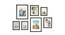 Moon Set of 7 Elite Wall Photoframes for Home Décor Black Photo Frames for Wall and Living Room Decoration - ASPWT24258 (Black) by Urban Ladder - Front View Design 1 - 764457