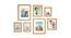 Saturn Set of 7 Elite Wall Photoframes for Home Décor Golden Color Photo Frames for Wall and Living Room Decoration - ASPWT24259 (Gold) by Urban Ladder - Front View Design 1 - 764458