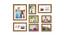 Bogiie Set of 8 Brown 3D Wall PhotoFrames For Home & Wall Décor - ASPWT24269 (Brown) by Urban Ladder - Front View Design 1 - 764462