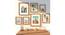 Saturn Set of 7 Elite Wall Photoframes for Home Décor Golden Color Photo Frames for Wall and Living Room Decoration - ASPWT24259 (Gold) by Urban Ladder - Design 1 Side View - 764478