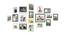 Set of 18 Sea Green & White Wall Photo Frames - ASPWT23825 (Multicolor) by Urban Ladder - Front View Design 1 - 764527