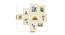Set of 9 Beige Wall Photo Frames - ASPWT23840 (Beige) by Urban Ladder - Design 1 Dimension - 764528