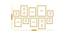 Set of 10 Beige Wall Photo Frames - ASPWT23841 (Beige) by Urban Ladder - Design 1 Dimension - 764531