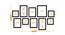 Set of 10 Black Wall Photo Frames - ASPWT23842 (Black) by Urban Ladder - Design 1 Dimension - 764533