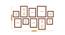 Set of 10 Brown Wall Photo Frames - ASPWT23844 (Brown) by Urban Ladder - Design 1 Dimension - 764534