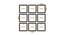 Set of 9 Black Wall Photo Frames - ASPWT23848 (Black) by Urban Ladder - Design 1 Dimension - 764538