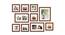 Set of 10 Brown Wall Photo Frames - ASPWT23853 (Brown) by Urban Ladder - Front View Design 1 - 764539