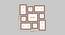 Set of 9 Brown Wall Photo Frames - ASPWT23849 (Brown) by Urban Ladder - Design 1 Dimension - 764540