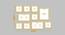 Set of 10 Beige Wall Photo Frames - ASPWT23856 (Beige) by Urban Ladder - Design 1 Dimension - 764548