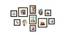 Wella Set of 11 Elite Wall Photoframes for Home Décor Black Photo Frame with 2 Oval Shape Frames for Wall and Living Room Decoration - ASPWT24268 (Multicolor) by Urban Ladder - Front View Design 1 - 764553