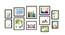 Moist Set of 11 Elite Black 3D-Timeline Wall Photoframes for Home & Wall Décor - ASPWT24271 (Black) by Urban Ladder - Front View Design 1 - 764555