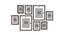 Octave Set of 8 Elite Wall Photoframes for Home Décor Photo Frames for Wall and Living Room Decoration - ASPWT24266 (Brown) by Urban Ladder - Design 1 Dimension - 764558