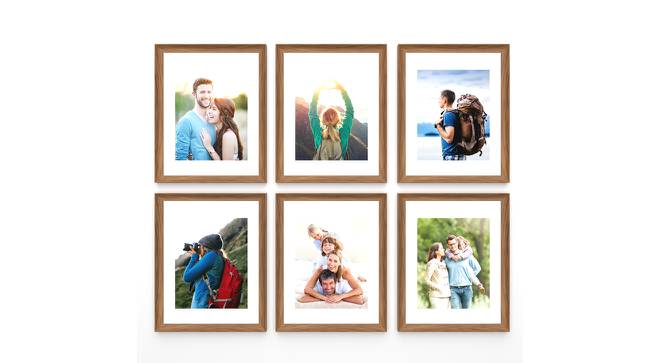 Pestle Set of 9 Elite Coffee Brown 3D-Timeline Wall Photoframes for Wall Décor - ASPWT24273 (Brown) by Urban Ladder - Front View Design 1 - 764559