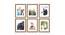 Pestle Set of 9 Elite Coffee Brown 3D-Timeline Wall Photoframes for Wall Décor - ASPWT24273 (Brown) by Urban Ladder - Front View Design 1 - 764559