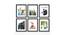 Hexa Set of 9 Elite Square Brown 3D-Timeline Wall Photoframes for Wall Décor - ASPWT24275 (Brown) by Urban Ladder - Front View Design 1 - 764561