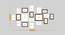 Set of 18 Brown & White Wall Photo Frames - ASPWT23824 (Multicolor) by Urban Ladder - Design 1 Dimension - 764625