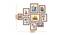 Set of 9 Brown Wall Photo Frames - ASPWT23839 (Brown) by Urban Ladder - Design 1 Dimension - 764636