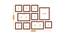 Set of 10 Brown Wall Photo Frames - ASPWT23853 (Brown) by Urban Ladder - Design 1 Dimension - 764640