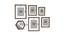 Neptune Set of 6 Elite Wall Photoframes for Home Décor Photo Frames for Wall and Living Room Decoration - ASPWT24262 (Brown) by Urban Ladder - Design 1 Dimension - 764649