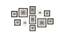 Wella Set of 11 Elite Wall Photoframes for Home Décor Black Photo Frame with 2 Oval Shape Frames for Wall and Living Room Decoration - ASPWT24268 (Multicolor) by Urban Ladder - Design 1 Dimension - 764654