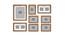 Bogiie Set of 8 Brown 3D Wall PhotoFrames For Home & Wall Décor - ASPWT24269 (Brown) by Urban Ladder - Design 1 Dimension - 764655