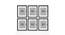 Hexa Set of 9 Elite Square Brown 3D-Timeline Wall Photoframes for Wall Décor - ASPWT24275 (Brown) by Urban Ladder - Design 1 Dimension - 764661