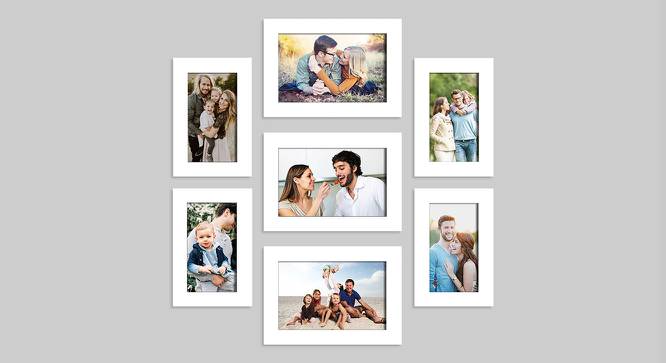 Set of 7 Individual White Photo Frame - ASPWT22548WH (White) by Urban Ladder - Front View Design 1 - 764874