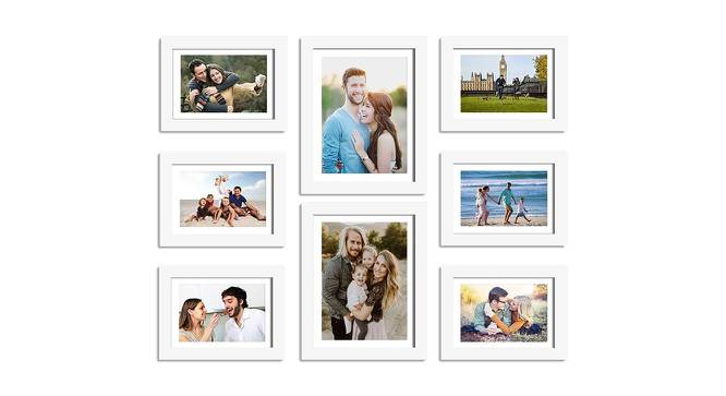Set of 8 Individual White Photo Frame - ASPWT22558WH (White) by Urban Ladder - Front View Design 1 - 764876