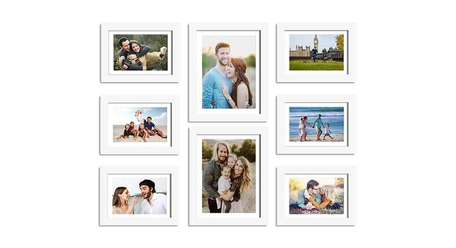 Set of 8 Individual White Photo Frame - ASPWT22558WH (White) by Urban Ladder - Front View Design 1 - 764876