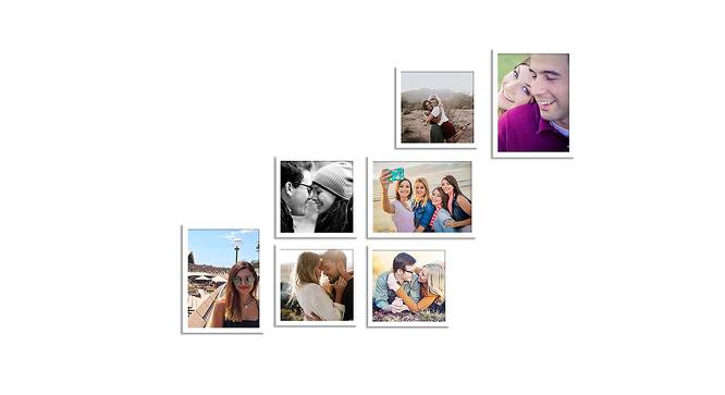Set of 7 Individual White Photo Frame - ASPWT22580WH (White) by Urban Ladder - Front View Design 1 - 764880