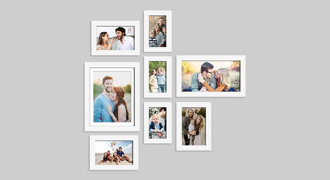 Set of 8 Individual White Photo Frame - ASPWT22587WH (White) by Urban Ladder - Front View Design 1 - 764883