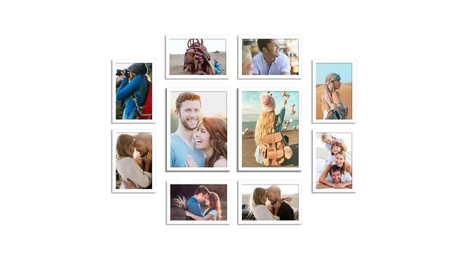 Set of 10 Individual White Photo Frame - ASPWT22594WH (White) by Urban Ladder - Front View Design 1 - 764885