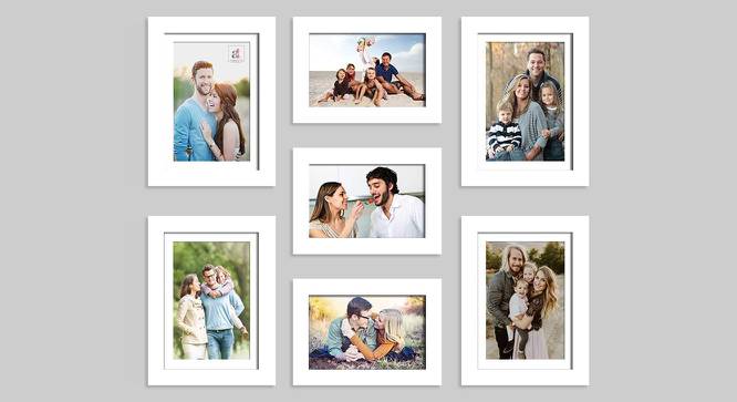 Set of 7 Individual White Photo Frame - ASPWT22597WH (White) by Urban Ladder - Front View Design 1 - 764886
