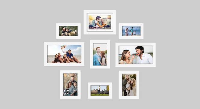 Set 9 Size Individual White Photo Frame - ASPWT22729WH (White) by Urban Ladder - Front View Design 1 - 764898