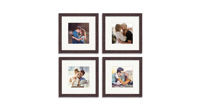 Set of 4 Maroon Wall Photo Frames - ASPWT23831 (Maroon) by Urban Ladder - Front View Design 1 - 764904