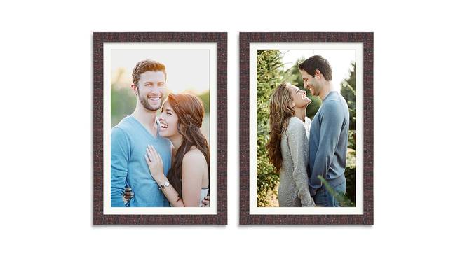 Set of 2 Maroon Wall Photo Frames - ASPWT23836 (Maroon) by Urban Ladder - Front View Design 1 - 764907