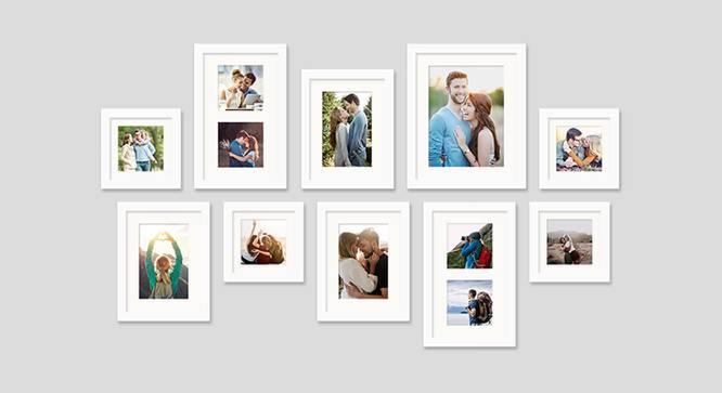 Set of 10 White Wall Photo Frames - ASPWT23843 (White) by Urban Ladder - Front View Design 1 - 764910