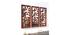 Brown Set of 3 MDF Made Leaves Design Decorative Wall Mirror (Brown) by Urban Ladder - Front View Design 1 - 764919
