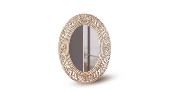 Decorative Mirror Oval Shape Gold Framed Table Top Mirror for Makeup (Gold) by Urban Ladder - Front View Design 1 - 764922