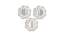 Set of 3 Solid Framed Decorative Wall Mirrors for Home Wall Decor (White) by Urban Ladder - Front View Design 1 - 764926