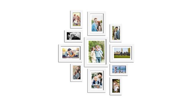 Set of 11 Individual White Photo Frame - ASPWT22578WH (White) by Urban Ladder - Front View Design 1 - 764937