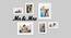Set of 6 with MR.&MRS. Mdf cutout Individual White Photo Frame - ASPWT22721WH (White) by Urban Ladder - Front View Design 1 - 764944